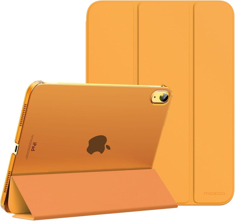 MoKo غطاء لجهاز iPad (A16) الجيل 11 بحجم 11 بوصة 2025، غطاء لجهاز iPad الجيل 10 بحجم 10.9 بوصة 2022، غطاء ذكي رقيق مع ظهر شفاف من PC، يدعم Touch ID، استيقاظ/نوم تلقائي، بابايا - Image 1